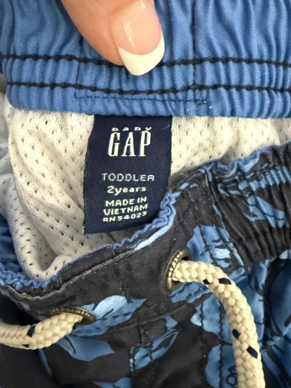 GAP Blue Tropical Swim Trunks Boys 2T